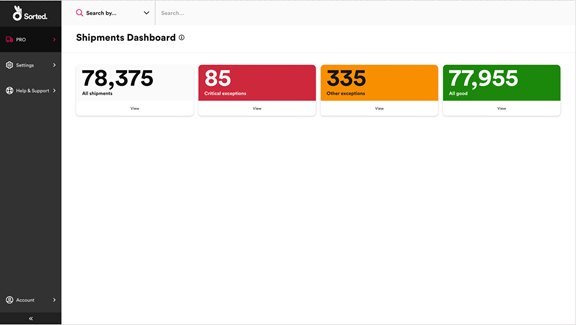Shipments Dashboard